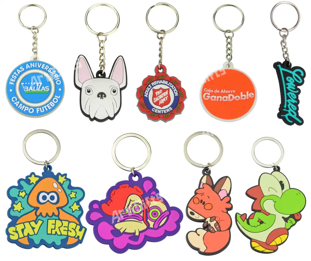 Promotion Color Felt Metal Keychain