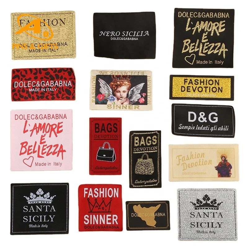 Washable Design Custom Sewing Brown Color Metal Logo Clothes PU Leather Label for Garment / Handbag/Apparel Accessories