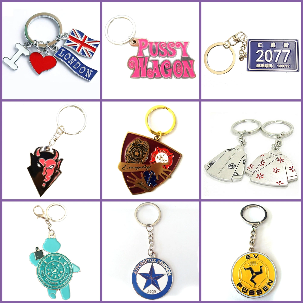 Customized Metal Keychain for Luggage Decoration and Halloween Gift Anime Keychain