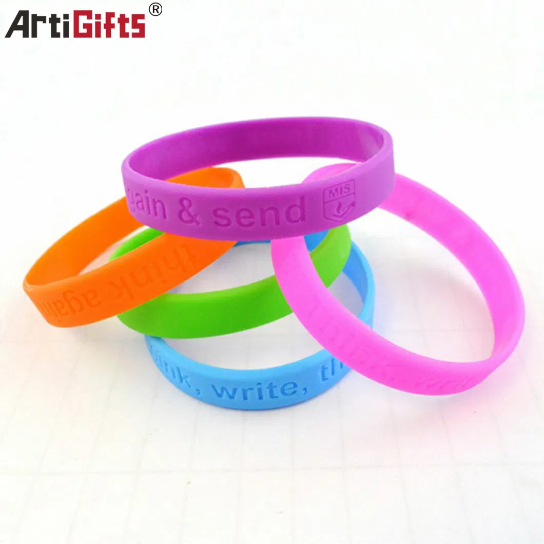 Promotional Convex Logo Silicone Bracelet