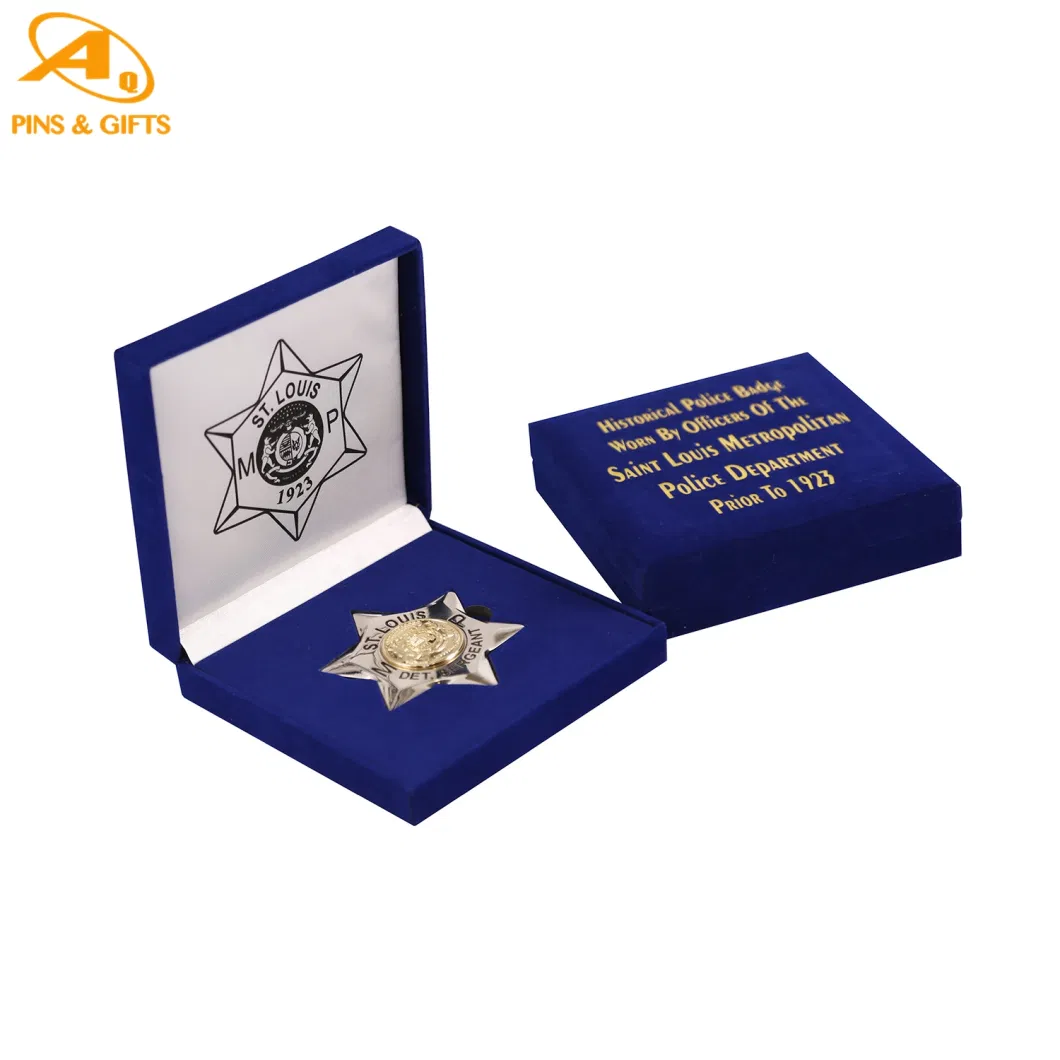 Wholesale Cheap Customized Logo Metal Military Emblem Name Tin Button Lapel Pin Tin Metal Custom Security Police Badges