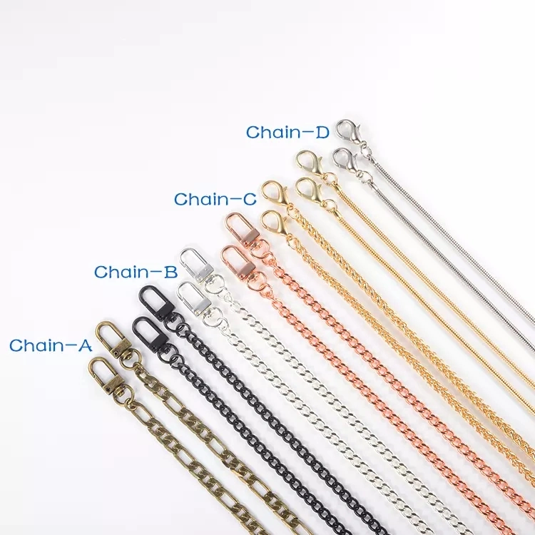 Fashion Crossbody Metal Chain Necklace Clear Phone Case for iPhone