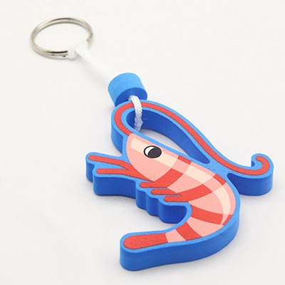 Promotional Gift Cheap Floating EVA Keychain, Sailboat Printed Key Chain