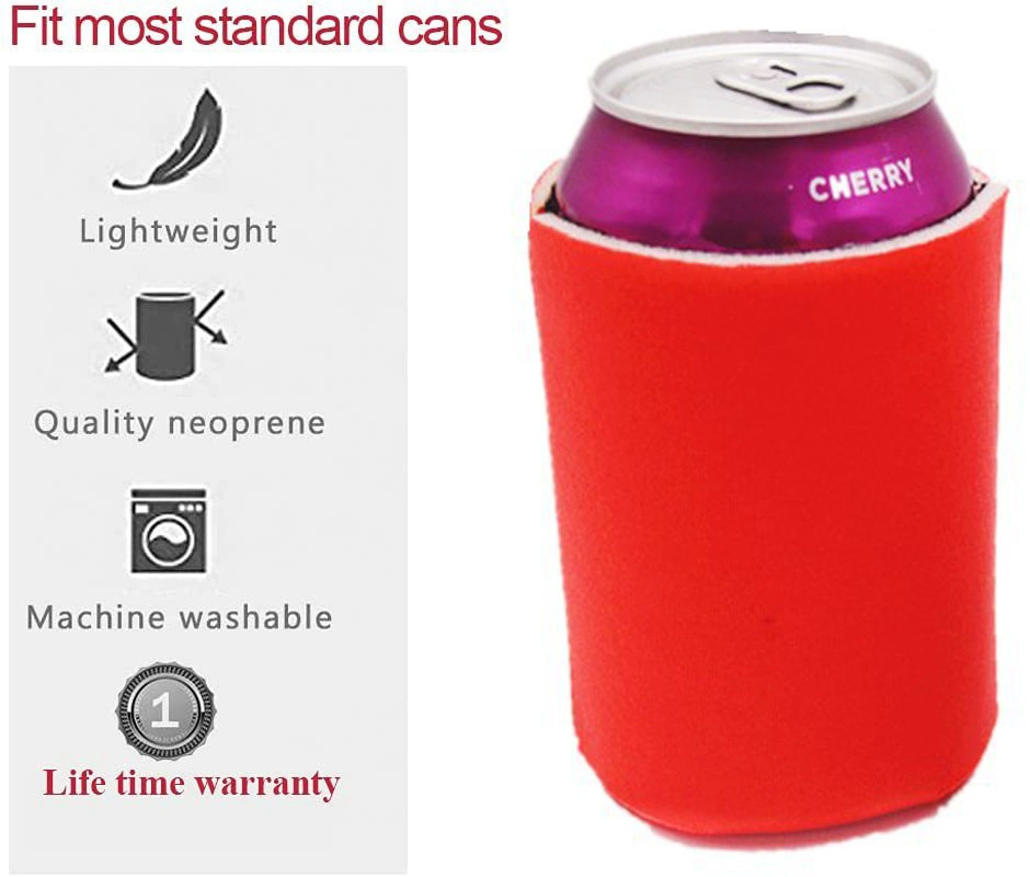 Beer Can Cooler Neoprene Holder Coozy with Customize Printed Insulated Cup Sleeve