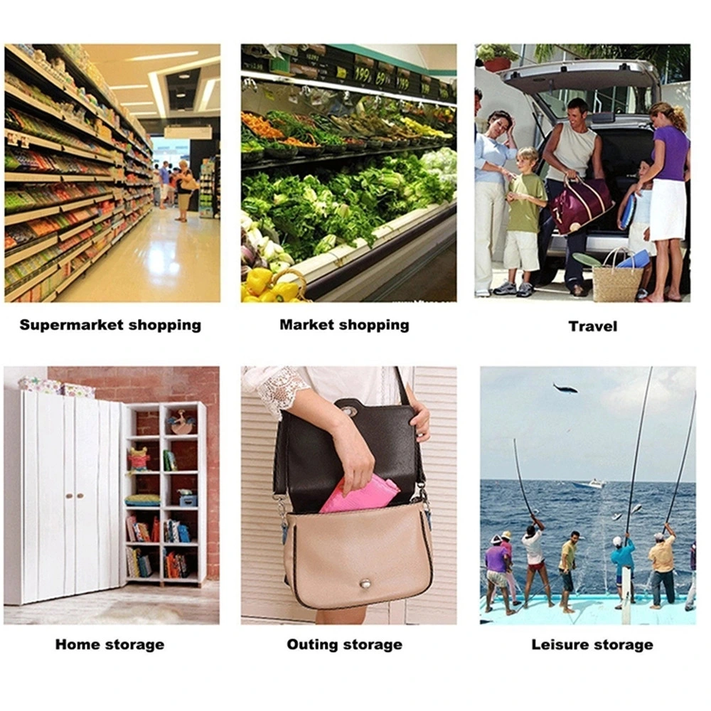 Eco-Friendly Customised Grocery Printed Tote Bag Shopping Foldable Reusable Polyester Bags