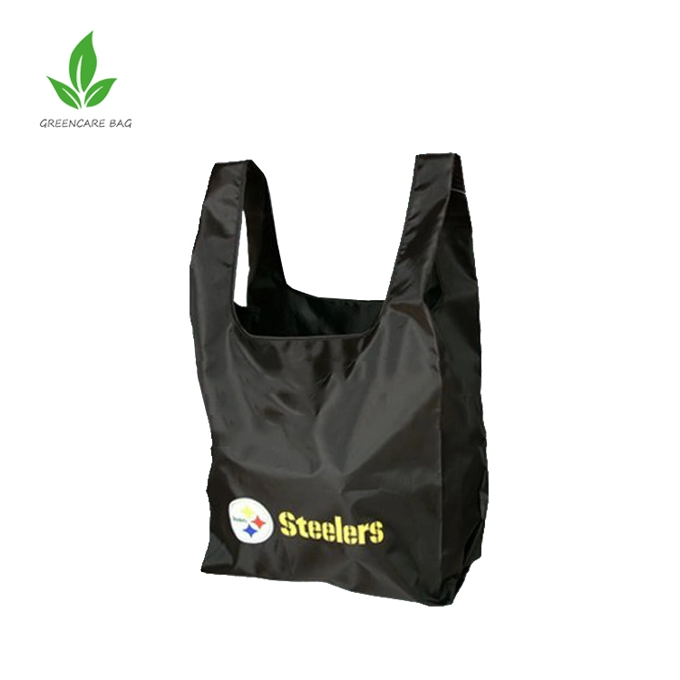 Recycled Pet Polyester Green Supermarket Bag Foldable RPET Tote Shopping Bag