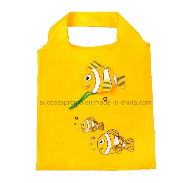 Promotional 190T Polyester Foldable Shopping Bag With Customized Logo