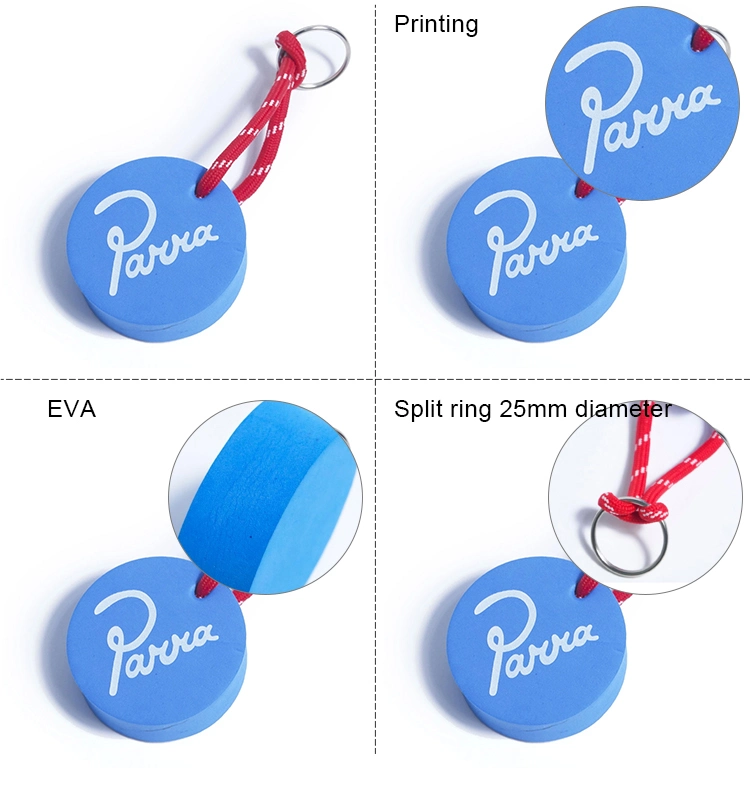 Promotion Custom Printing Your Logo Floating EVA Foam Fish Shape Keychain, Floating Key Ring Custom Shape and Design