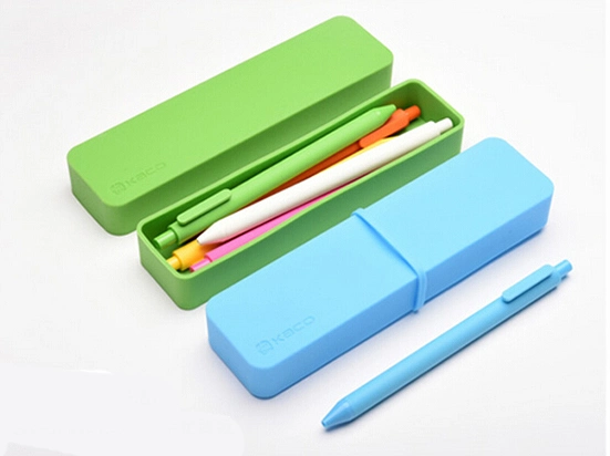 Creative Durable Offices/Schools Candy Color Stationery Silicone Pen/Pencil Cases