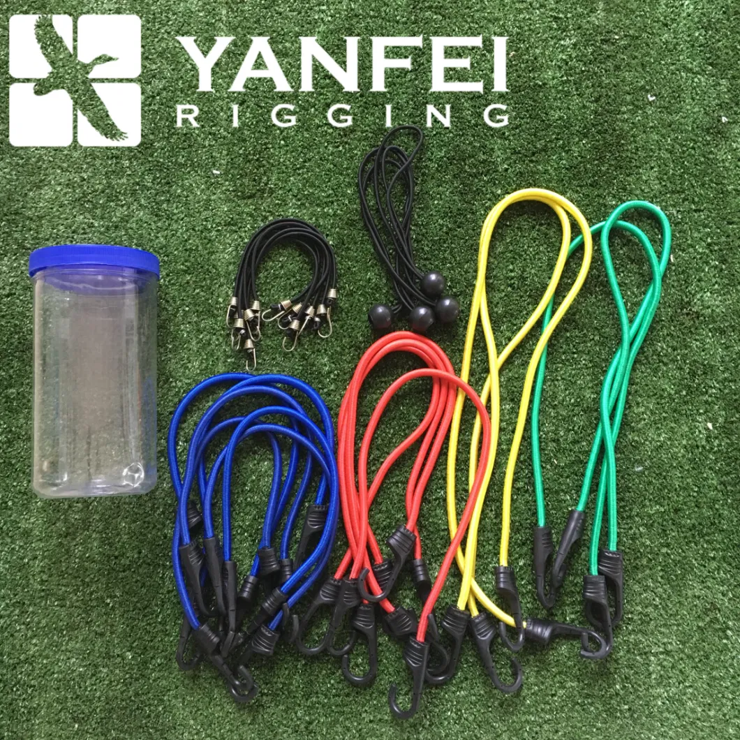 14mm Elastic Bungee Cord with Plastic or Metal Hook