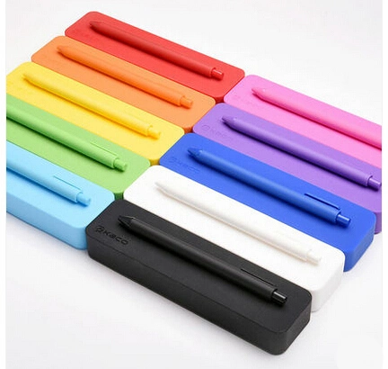 Creative Durable Offices/Schools Candy Color Stationery Silicone Pen/Pencil Cases