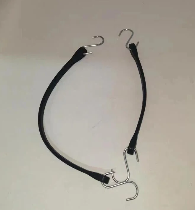 EPDM Rubber Strap S-Hooks Rubber Bungee Cord