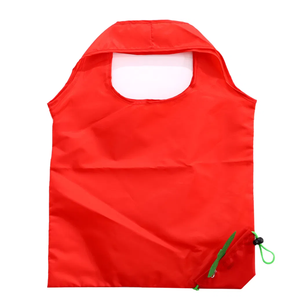 Recycled 190t Polyester Strawberry Foldable Shopping Bag