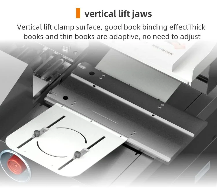Glue Binding Machine Perfect Book Boway K10 Binder with Side