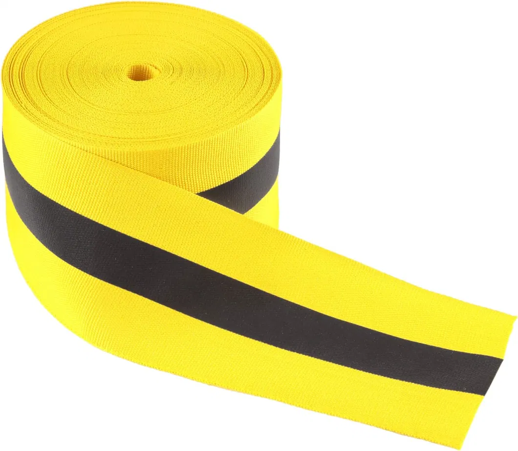 Lemo Deep Orange Flat Elastic Cord 1.5-Inch Wide by Double-Side Twill Elastic Band