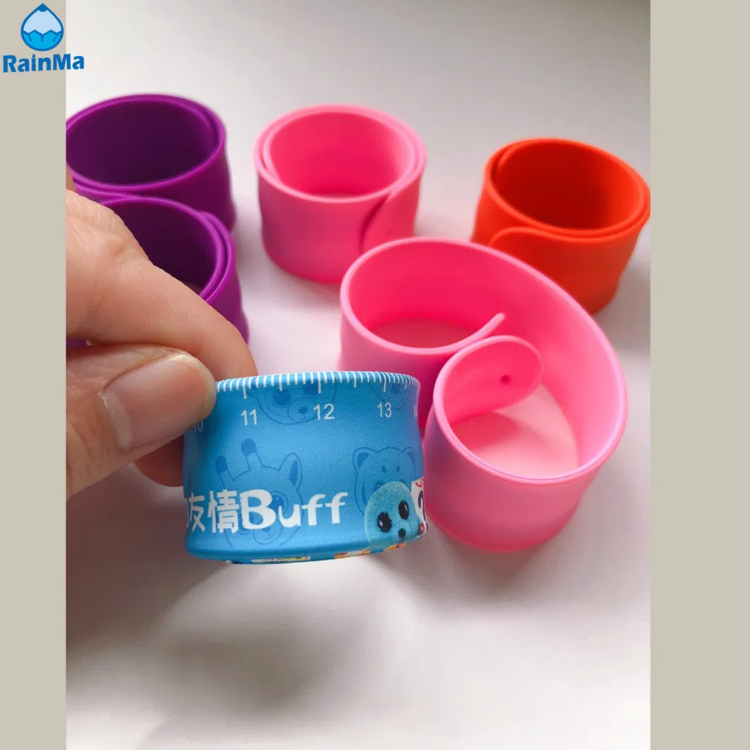 Best Selling Personalized Sport Silicone Slap Bracelet for Promotions