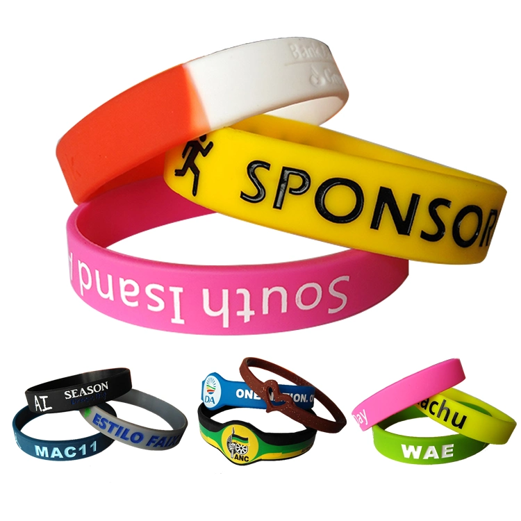 Factory Price Custom Silicone Bracelets with Printing Logo