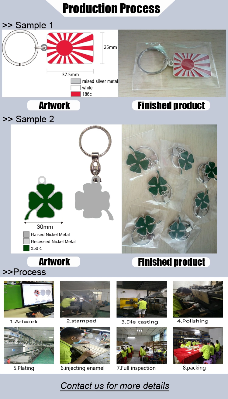 China Factory Price High Quality Soft Enamel Metal Keyring/Keychain for Promotional Gift