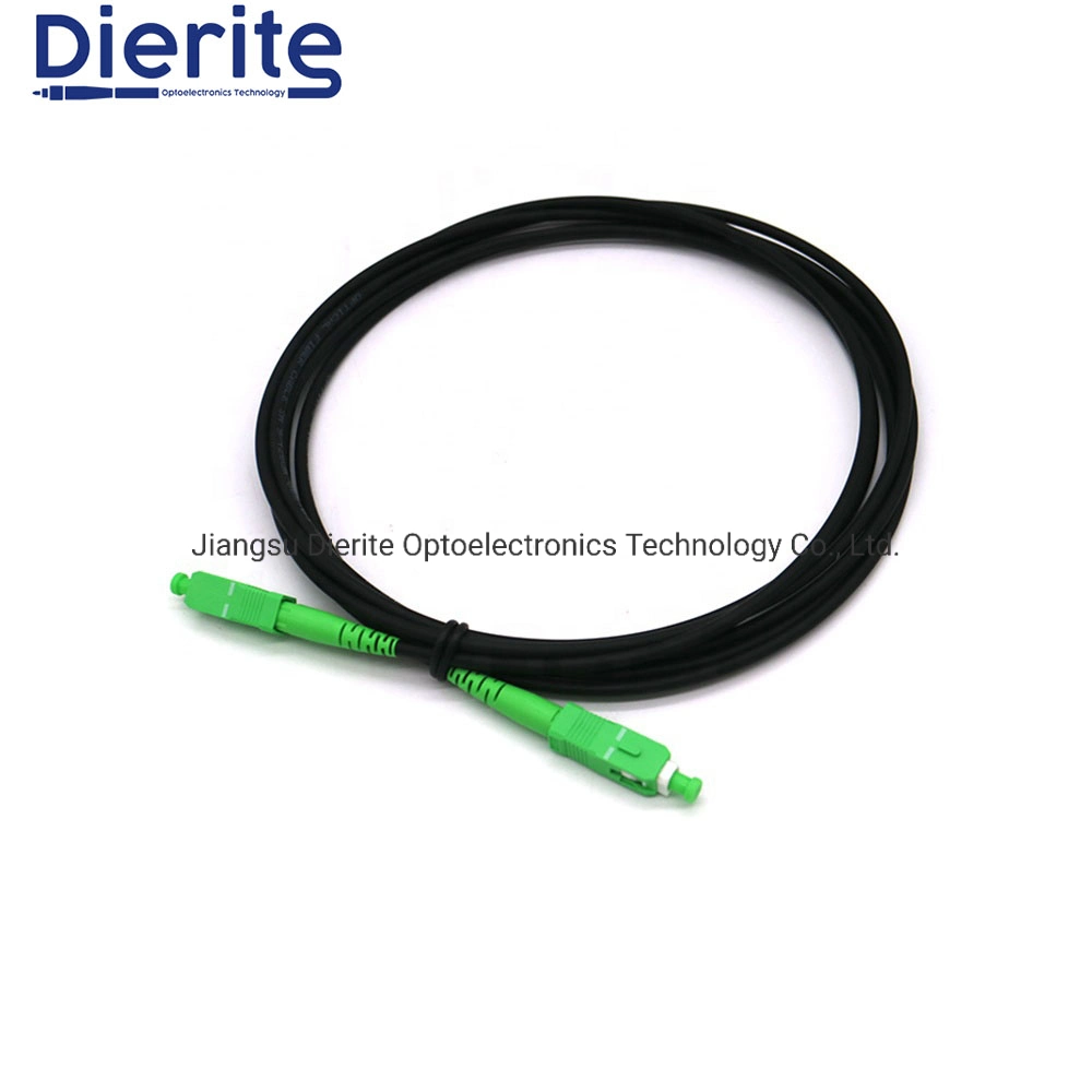 LSZH Outer Jacket Material Self Supported Pre-Terminated FTTH Outdoor Sc APC Drop Fiber Patch Cord