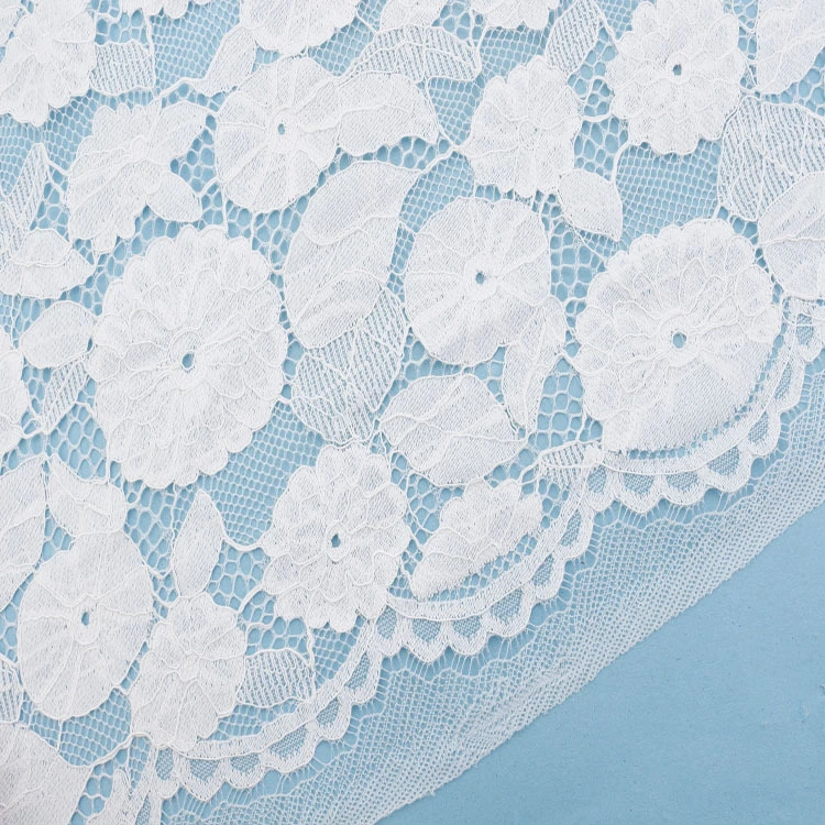 Spring and Summer Clothing Dress Fabric Preferred Brocade Cotton Strand Flower Lace Wholesale