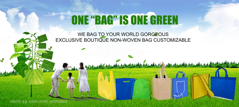 Promotional Print Eco Friendly Shopping Non Woven Bags Non Woven D Cut Bags