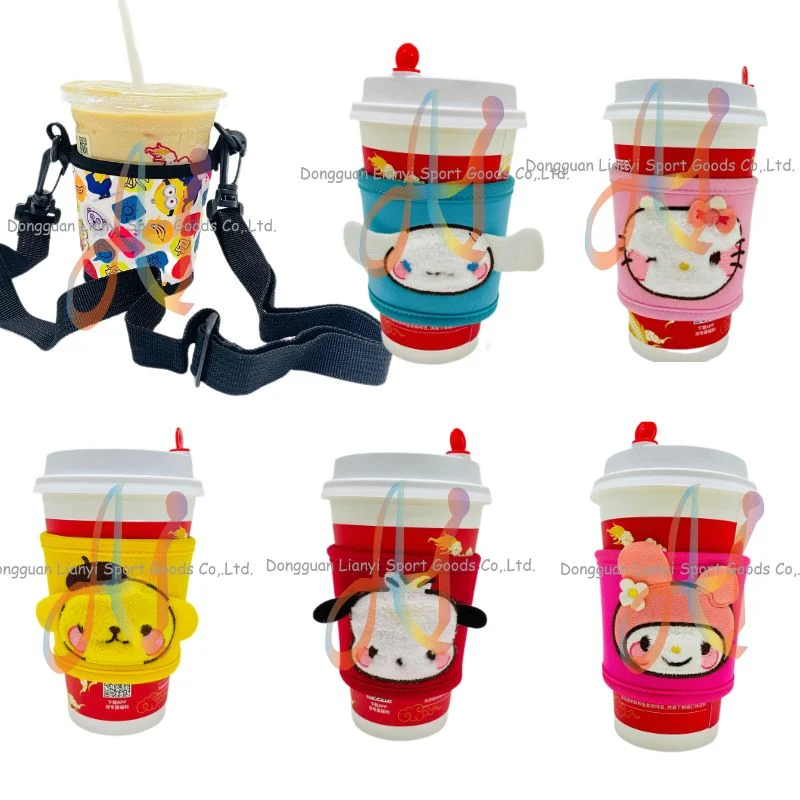 Neoprene Cup Cover Stylish Coffee Warmer Sleeve Hot Beverage Holder with Customizable Printing