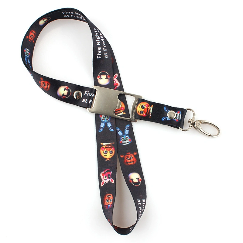 Factory Custom Polyester Heat Transfer Brand Lanyard Convenient Personality Multi-Functional Metal Bottle Opener Lanyard Wholesale