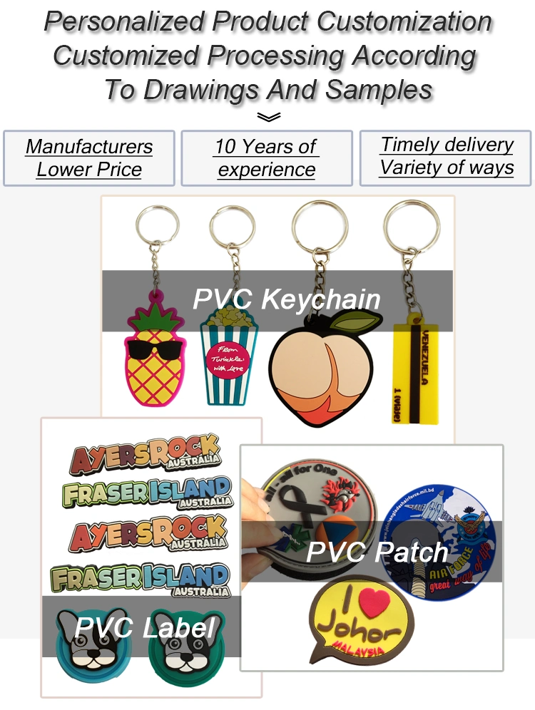 Factory Price Custom 2D/3D Soft PVC Key Chains for Promotion Gift