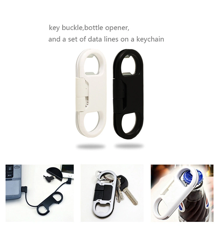 Keychain Bottle Opener USB Data Charging Cable