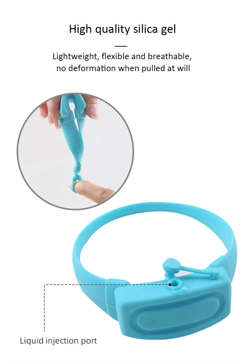 Customized New Product Wash-Free Portable Disinfectant Silicone Bracelet