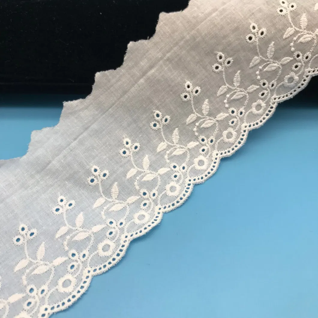 Fashion Dyeing OEM/ODM Embroidery Beaded Fabric Bridal Garment Tulle Net Cotton Lace