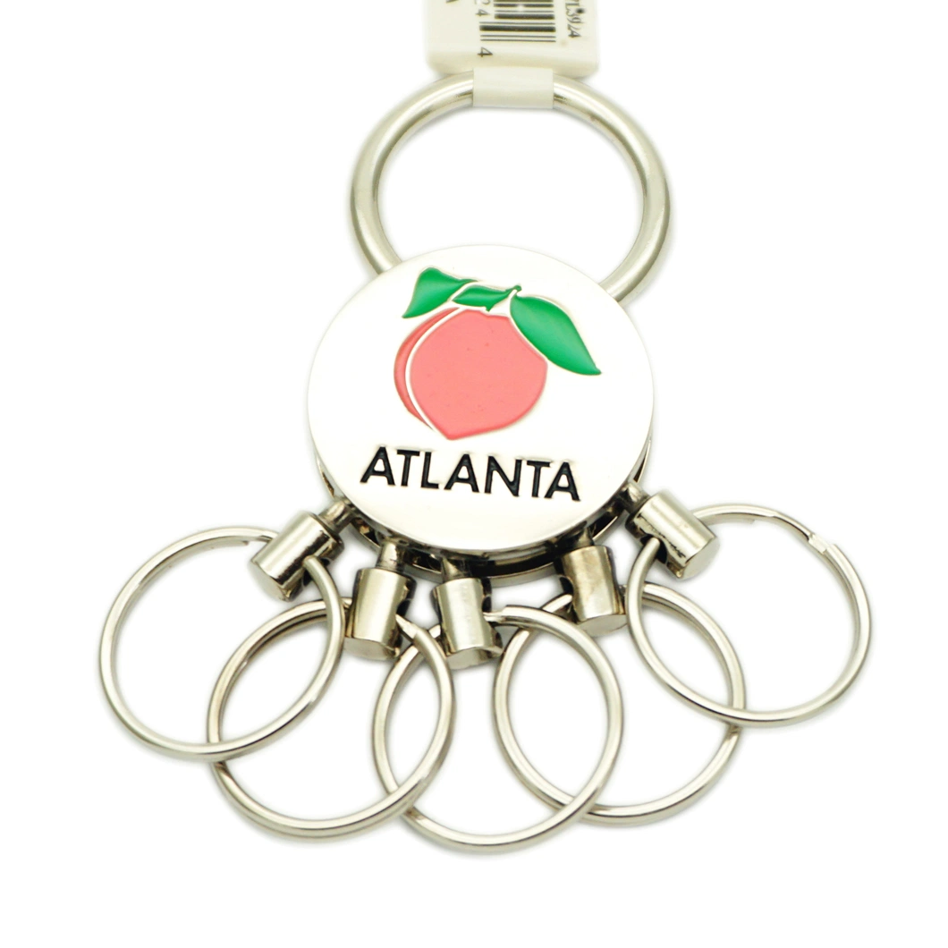 OEM/ODM Personalised Custom Designer Keychain Charm Unique Heart Hard Soft Enamel Beautiful Metal Felt Keychain