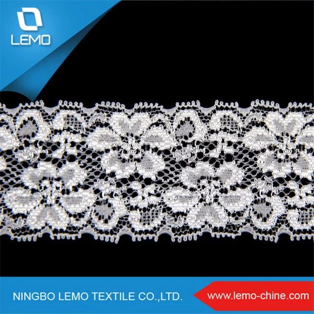 Raschel Jacquard Warp Knitting Nylon Spandex Elastic Tricot Lace