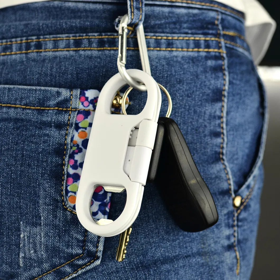 Keychain Bottle Opener USB Data Charging Cable