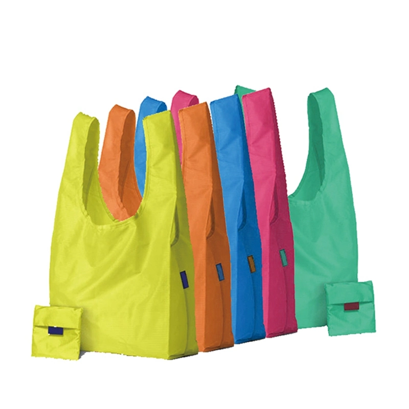 OEM Polyester RPET Reusable Shopping Foldable Tote Bag