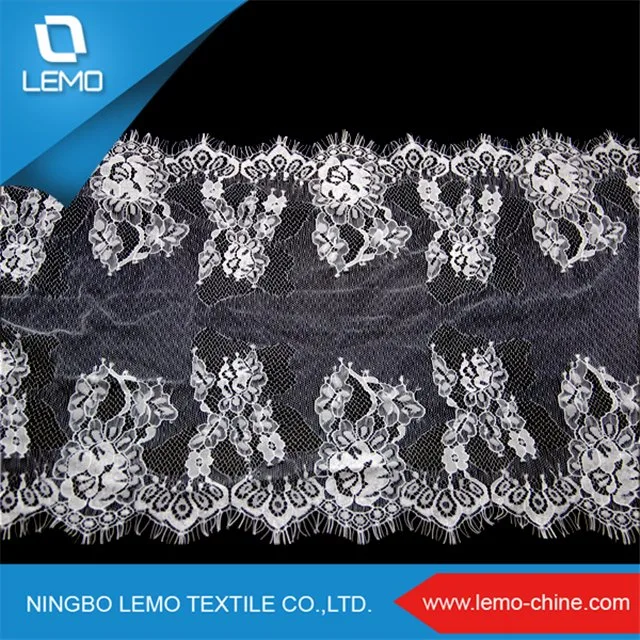 High Quality Dress Making Knitted Nylon Eyelash Lace