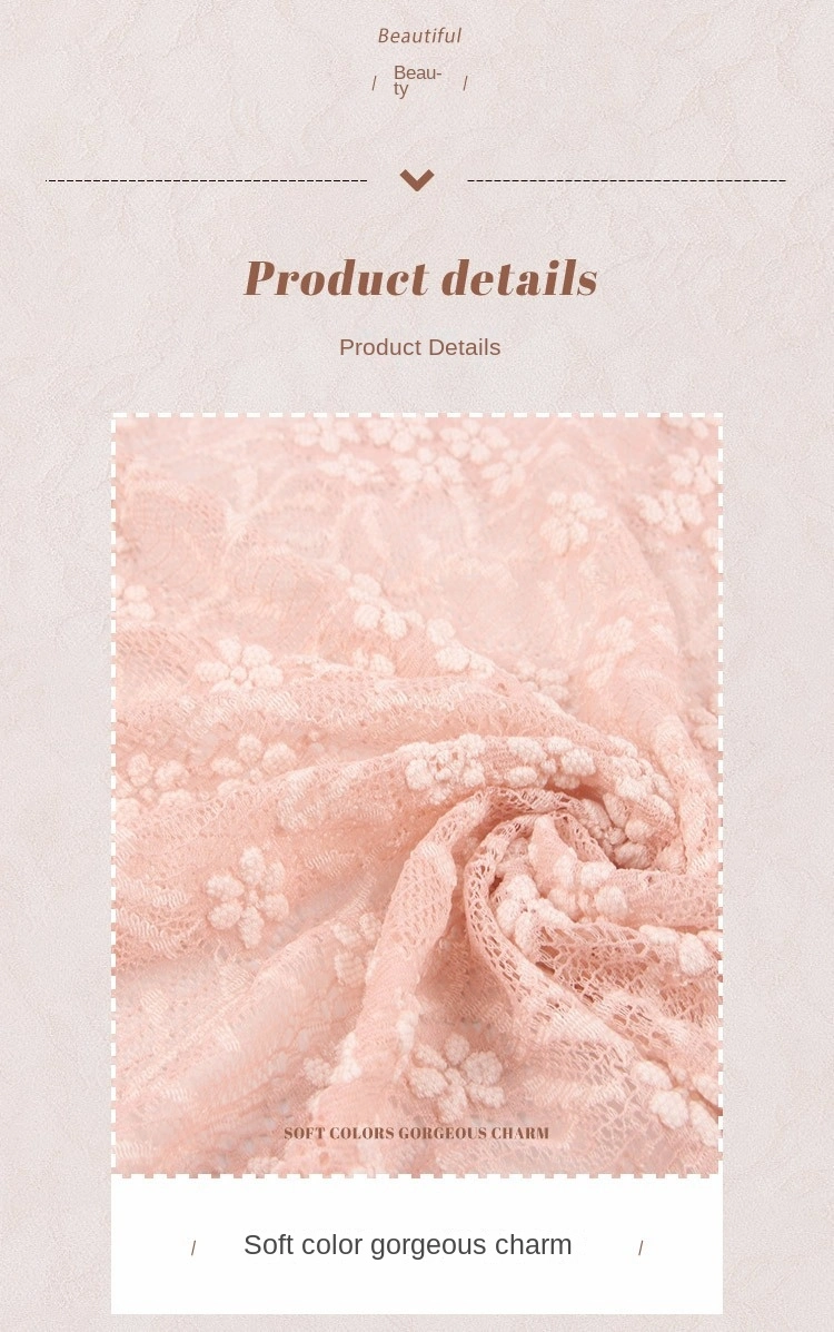 Small Flower Bubble Cloth Lace Fabric for Clothing Underwear Fabric