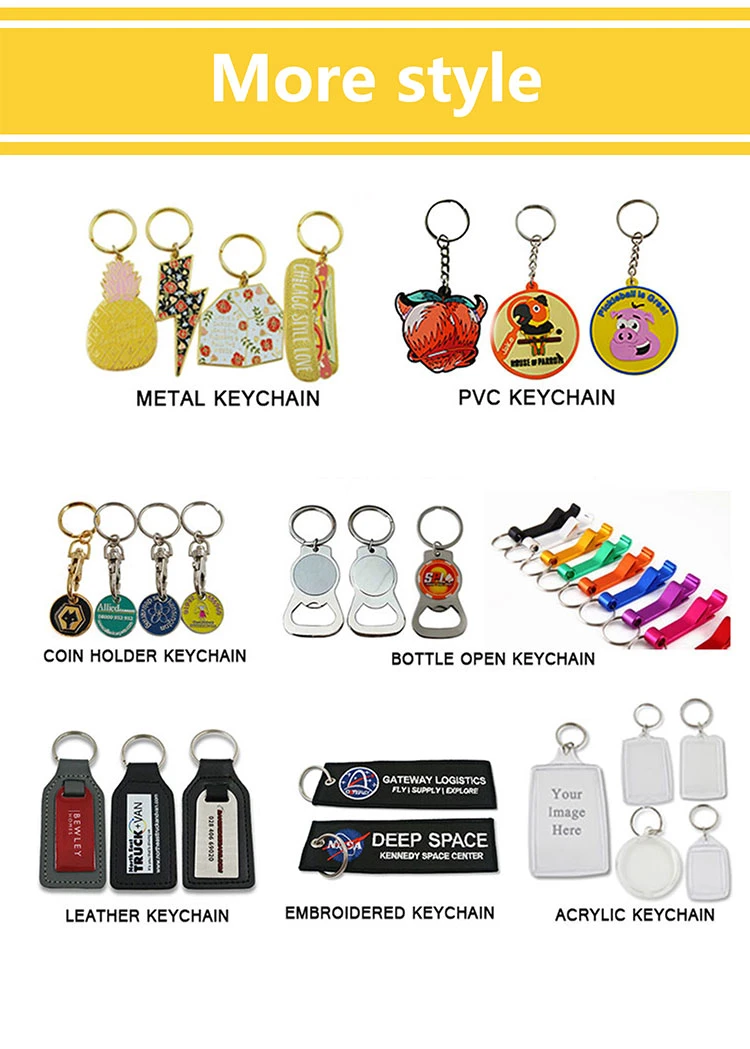 Custom Crafts Zinc Alloy Logo Felt Hologram Singapore Souvenir Metal Blank Nickel Key Chain