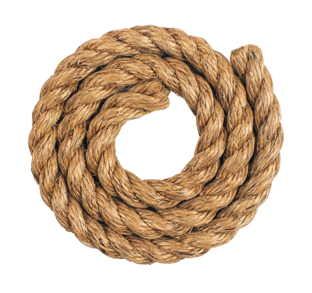 Hot Sales 100% Natural Material 4mm 6mm 8mm 10mm Twisted Jute Sisal Rope DIY Decoration Cord