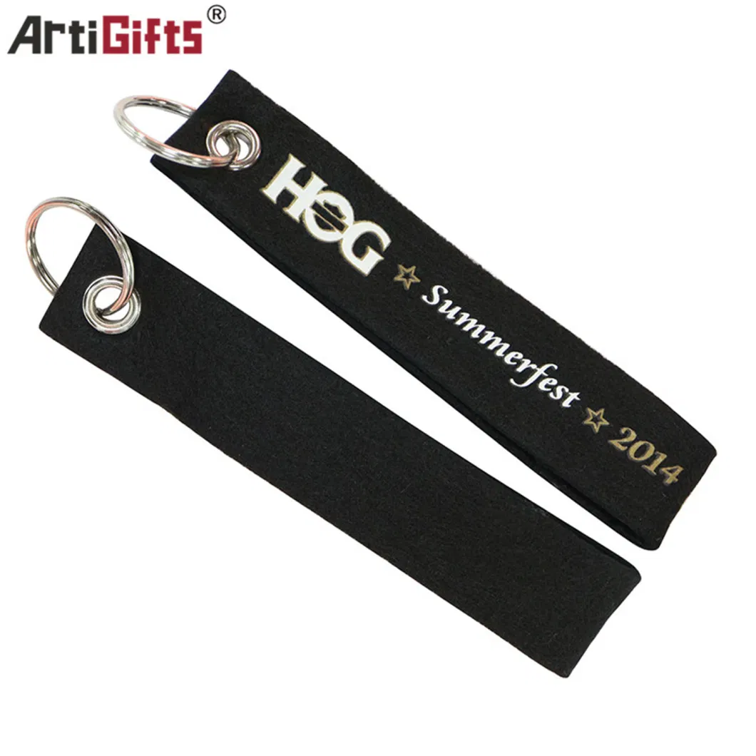 Promotion Color Felt Metal Keychain