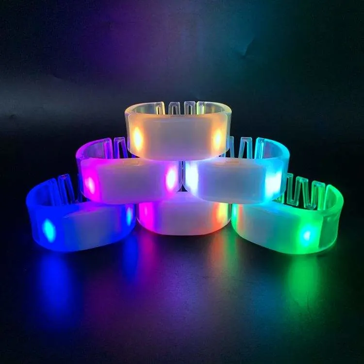 Wedding Lights Christmas Lights Festival Party Remote Control Silicone LED Bracelet