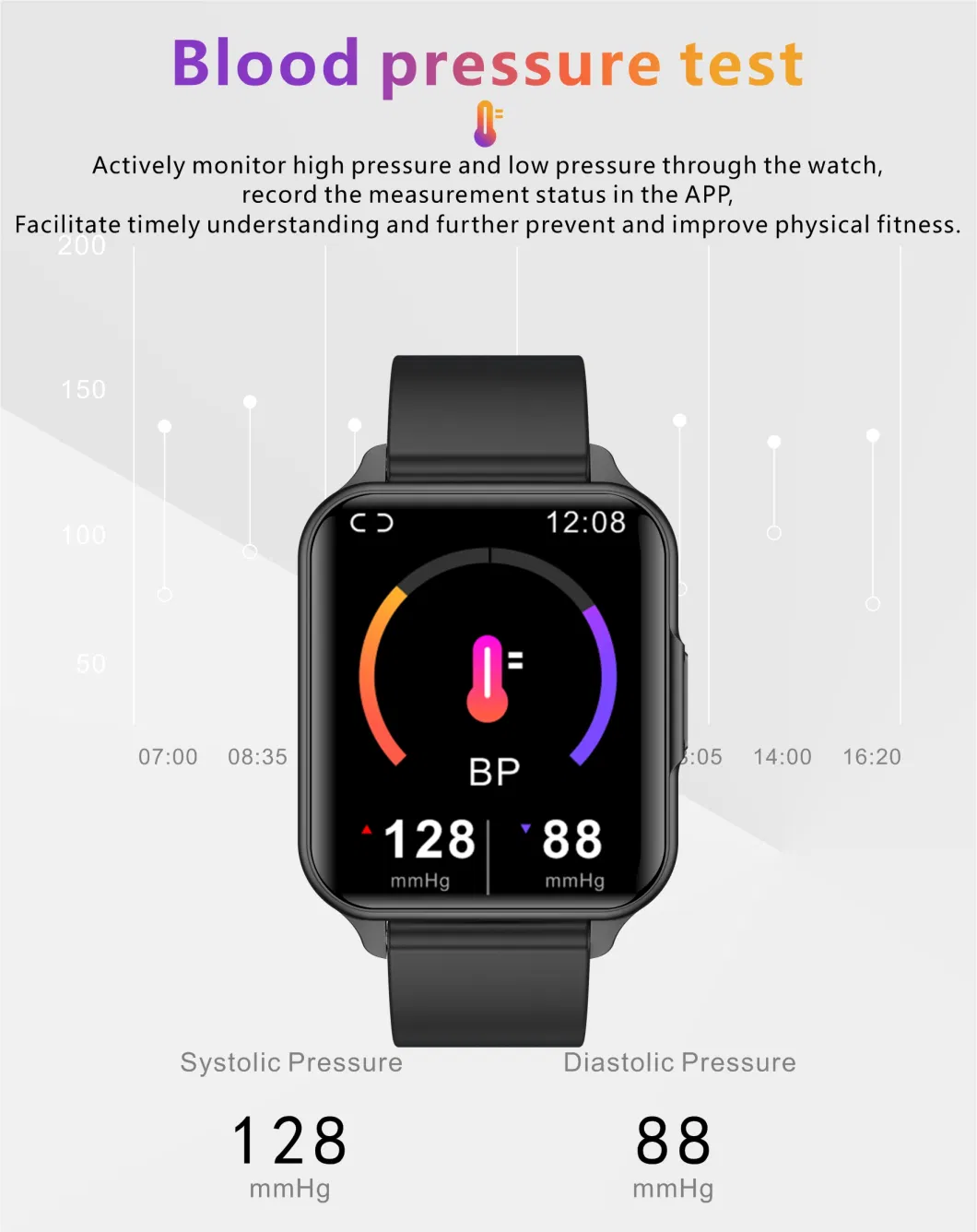 IP68 Waterproof Low Power Consumption Accurate Heart Rate blood pressure SPO2 Monitoring Smart Bracelet with body temperature Q26 Pro