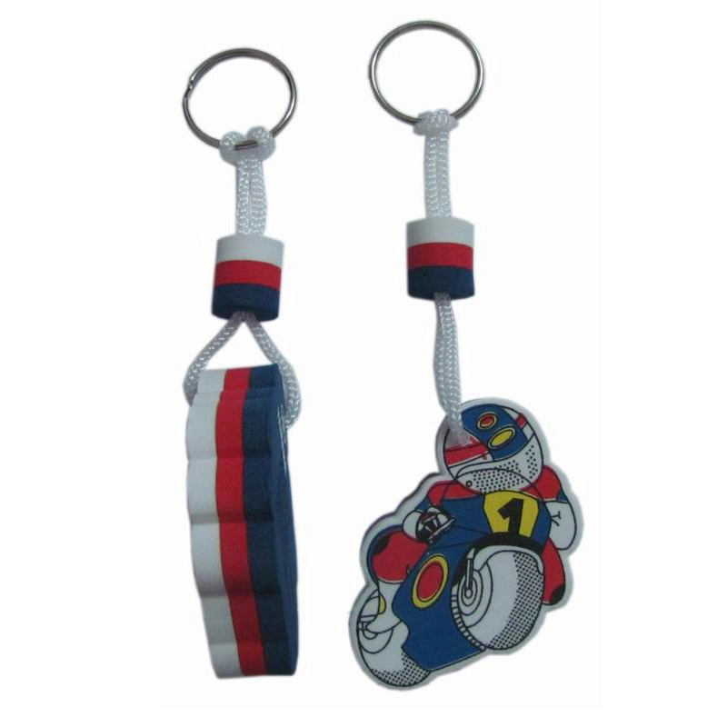 Promotion Custom Printing Your Logo Floating EVA Foam Fish Shape Keychain, Floating Key Ring Custom Shape and Design