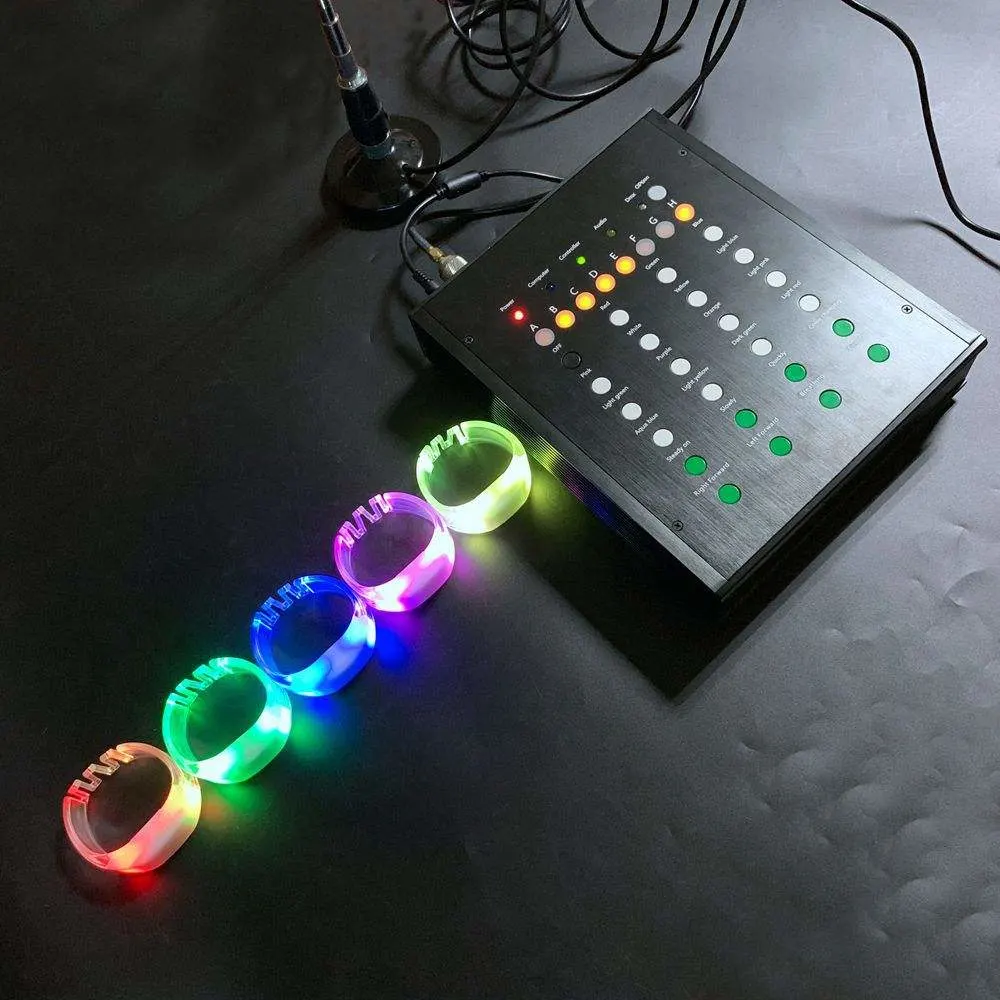 Wedding Lights Christmas Lights Festival Party Remote Control Silicone LED Bracelet