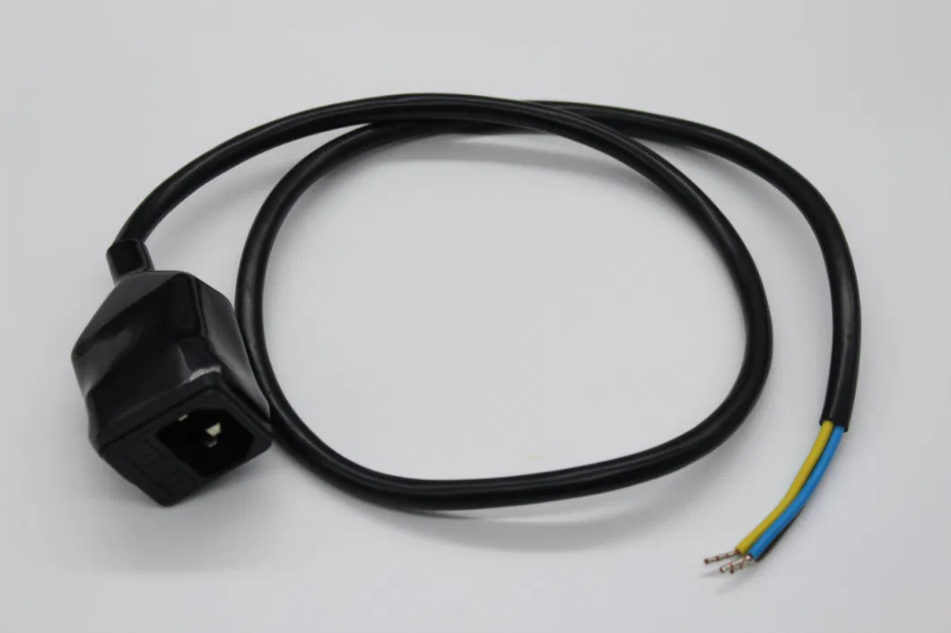 110V PVC Material 3-Pin Fork AC Extension Power Cord