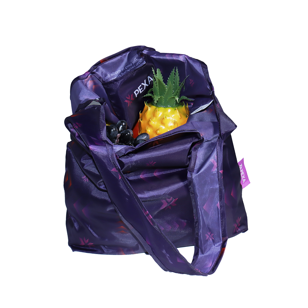 Fei Fei RPET Shopping Tote Fold Away Folding Pouch Recycled Polyester Foldable Bag