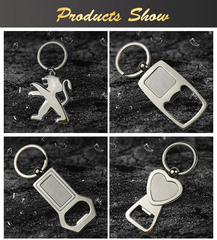 Custom Car Logo Blank Sublimation Bottle Opener Keychain