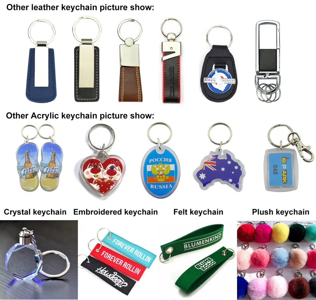 Custom Cheap Promotion Felt Fabric Embroidered Keychain