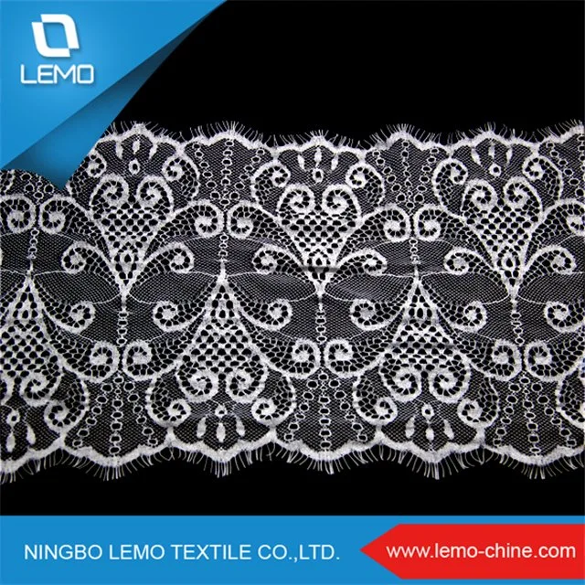 High Quality Sotck Spandex and Nylon Eyelash Lace for Dress