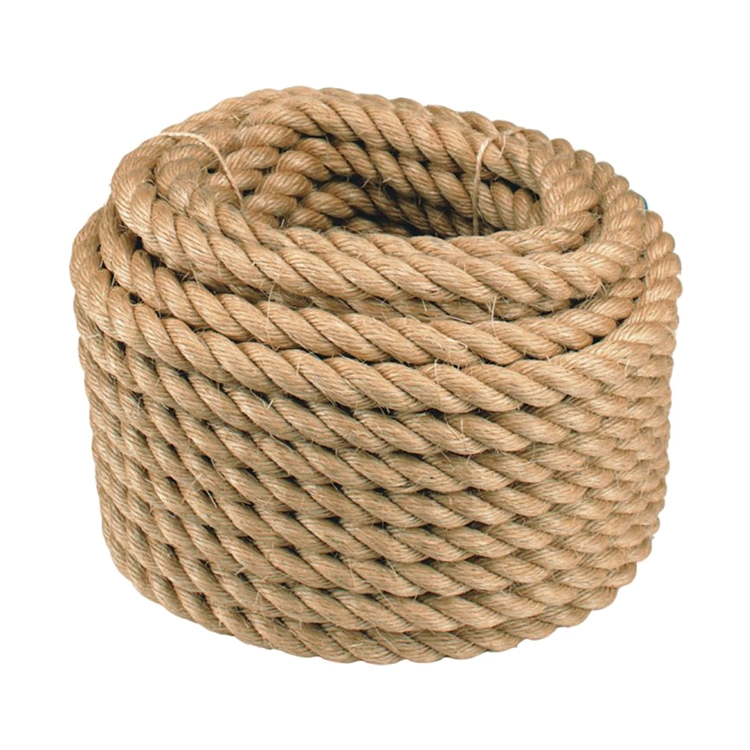 Hot Sales 100% Natural Material 4mm 6mm 8mm 10mm Twisted Jute Sisal Rope DIY Decoration Cord